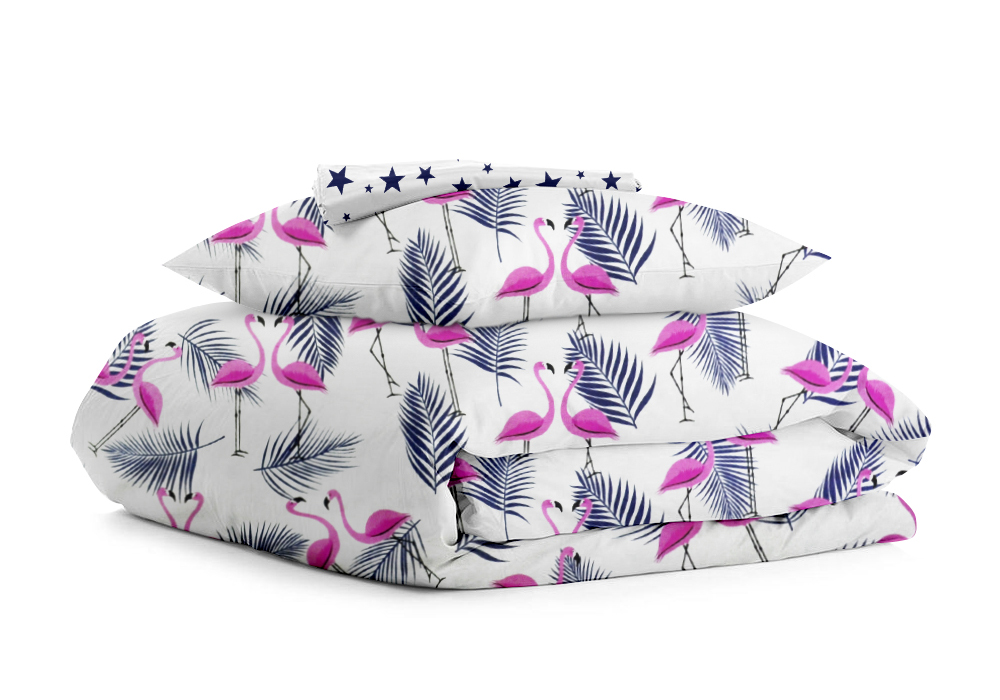 Комплект детского постельного белья Flamingo Palm Cosas, Количество спальных мест Односпальный