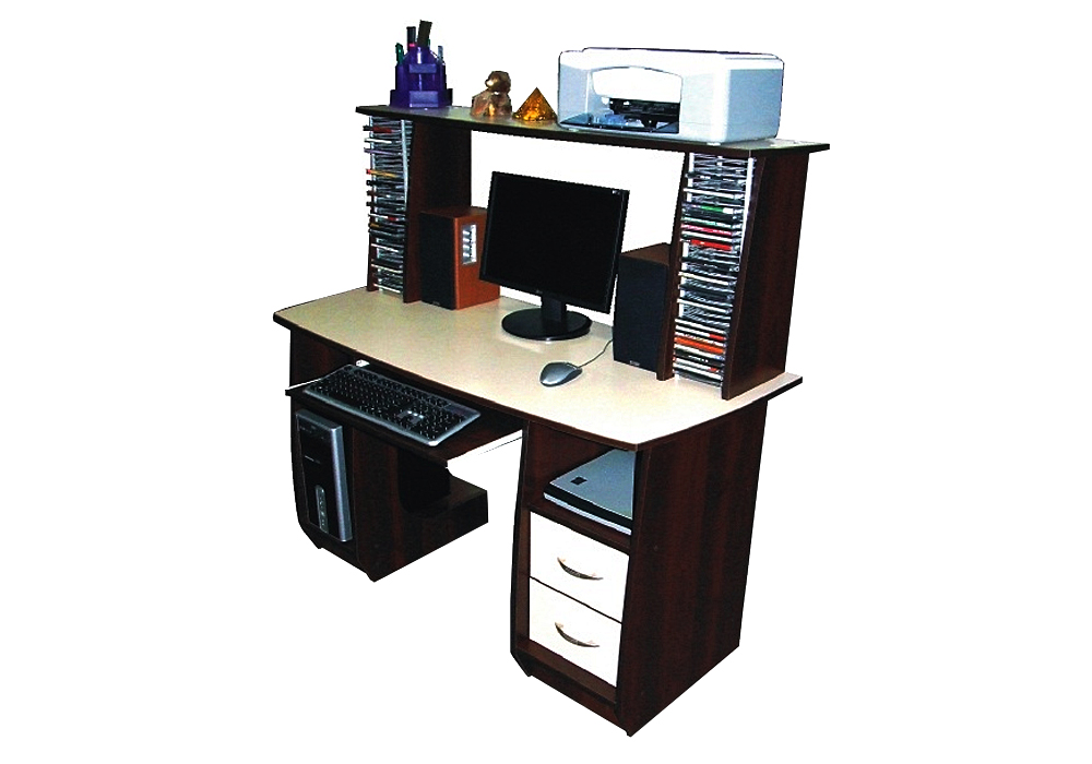 Компьютерный стол Электра Ника-Мебель, Тип Прямой, Ширина 130см