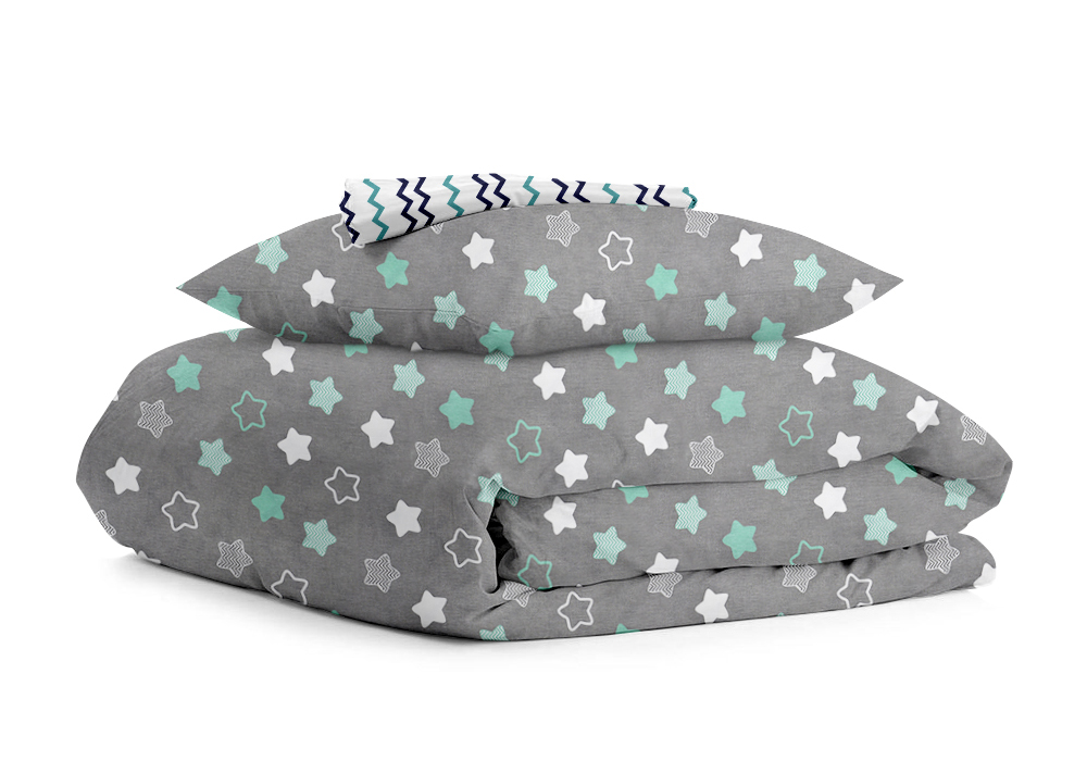 Комплект детского постельного белья Stars Mint Cosas, Количество спальных мест Односпальный