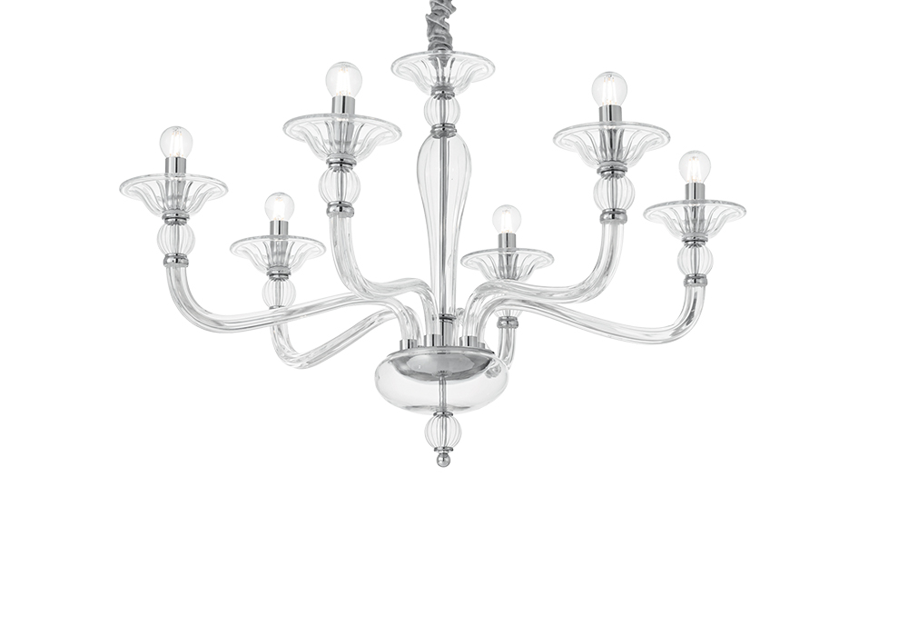 Люстра  DANIELI SP6 Ideal Lux, Тип Подвесная, Источник света Лампа накаливания
