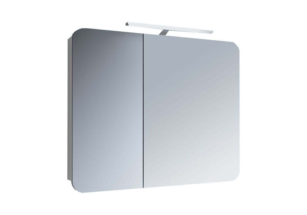 Зеркальный шкаф для ванной Adele-2 70х65 Marsan, Глубина 15см, Высота 65см