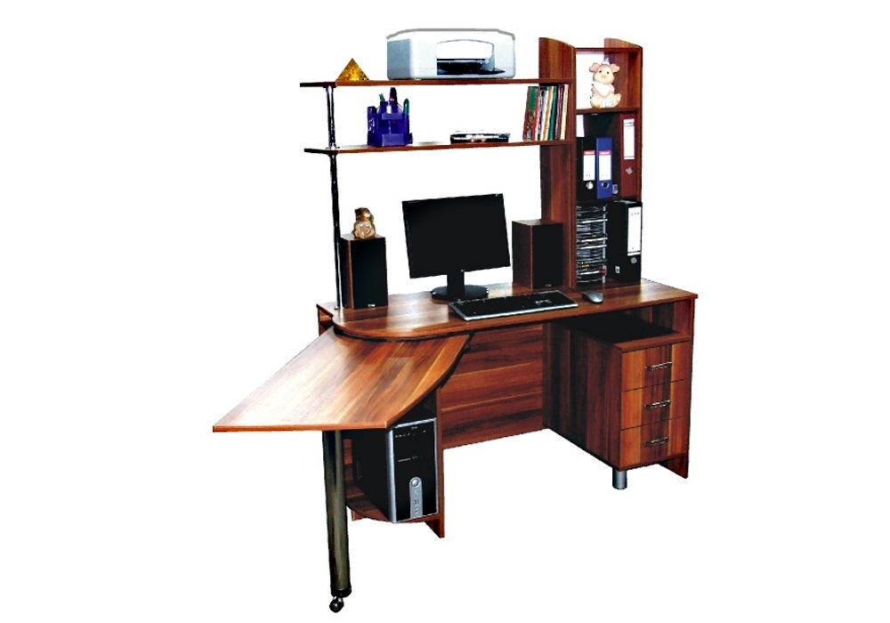 Компьютерный стол Протеус Ника-Мебель, Тип Прямой, Ширина 135см