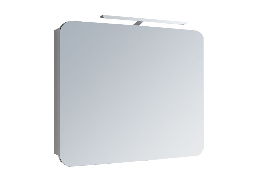 Зеркальный шкаф для ванной Adele-3 70х65 Marsan, Глубина 15см, Высота 65см