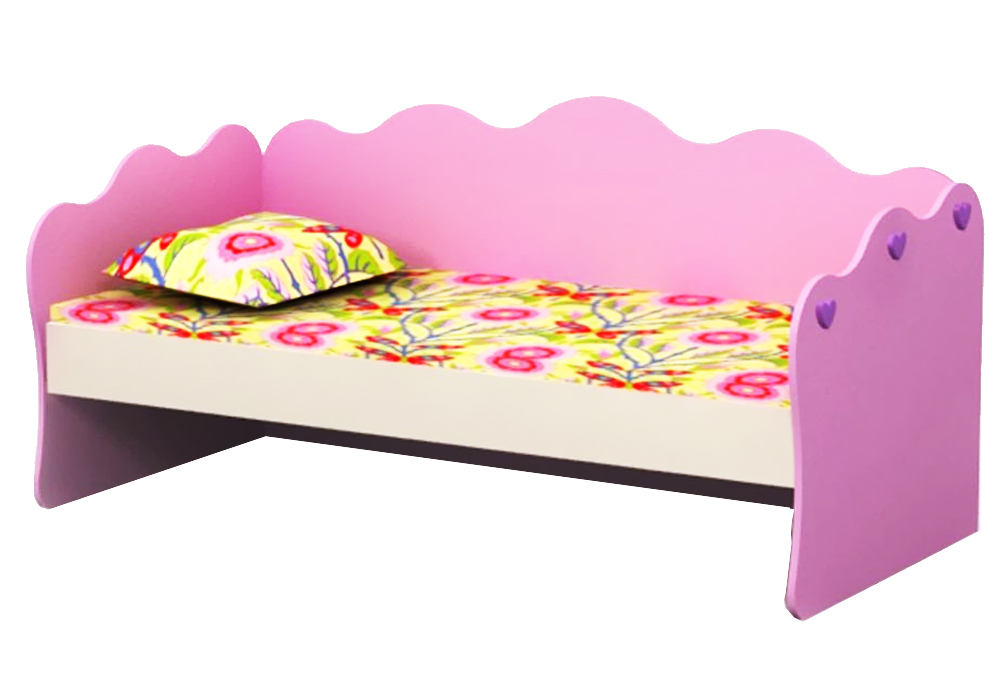 Детская кровать Pink Pn-11-4 Дорис, Ширина 89см, Глубина 164см, Высота изголовья 95см