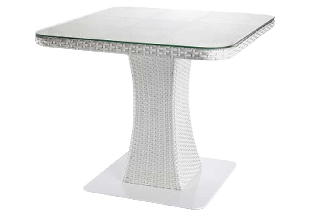  Купить Плетеная мебель из ротанга Стол с радиусными углами "Неаполь"  80х80х75 Pradex