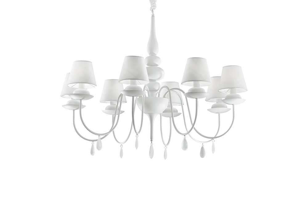 Люстра  BLANCHE SP8 Ideal Lux, Тип Подвесная, Источник света Лампа накаливания
