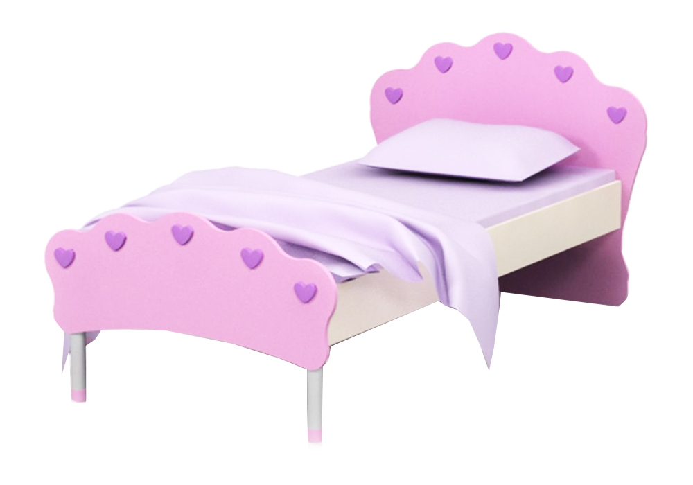 Детская кровать Pink Pn-11-8 Дорис, Ширина 96см, Глубина 184см, Высота изголовья 90см