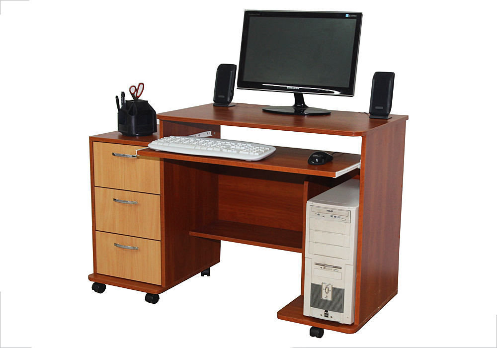 Компьютерный стол Арес Ника-Мебель, Тип Письменный, Ширина 115см