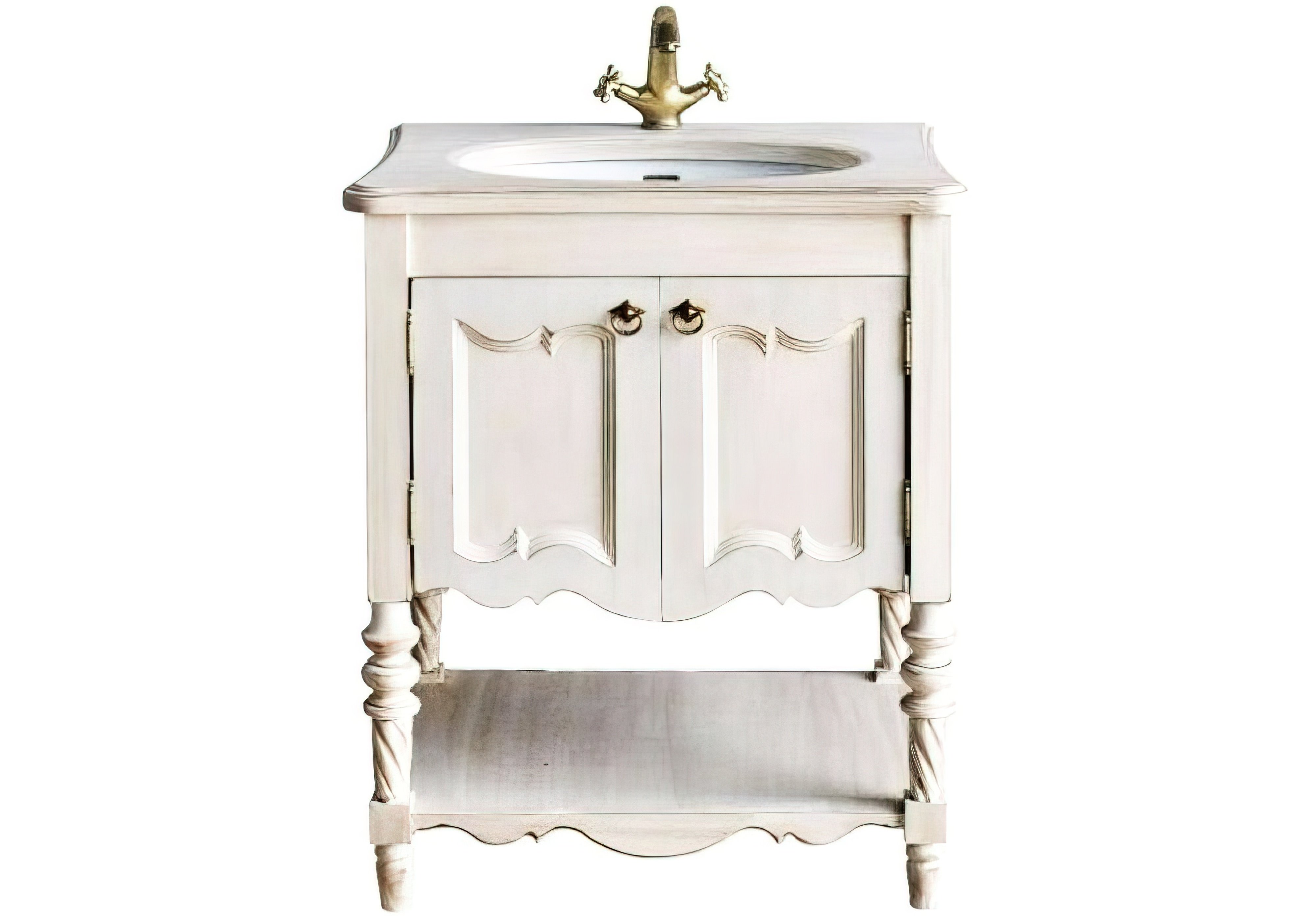  Недорого Мебель для ванной комнаты Тумба с умывальником "Флоренция 75" Ольвия