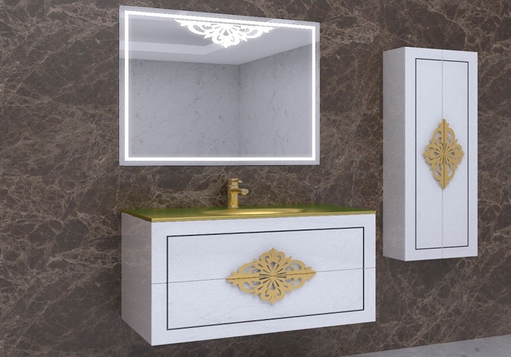  Купити Меблі для ванної кімнати Дзеркало для ванної "Christine LED 100x80" Marsan