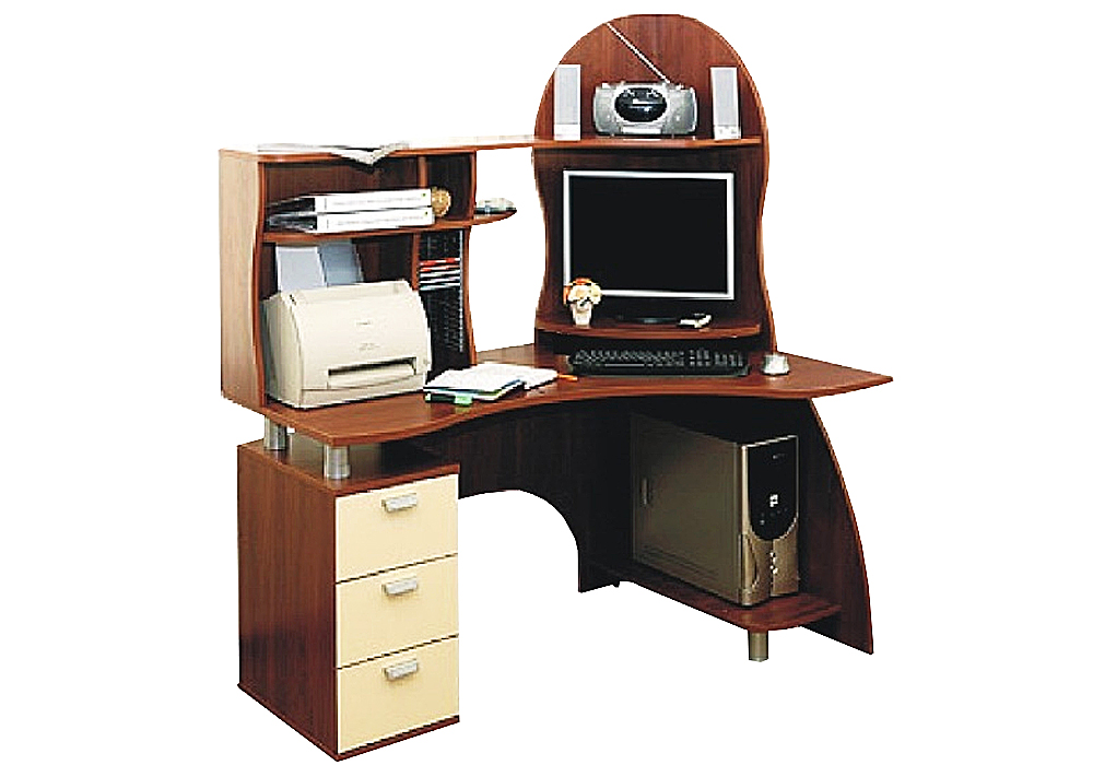 Угловой компьютерный стол Амальтея Ника-Мебель, Тип Угловой