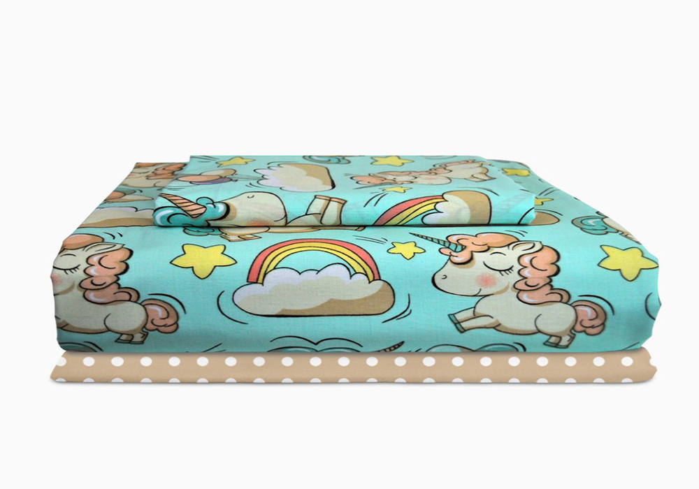 Комплект детского постельного белья Unicorn Mint Cosas, Количество спальных мест Односпальный