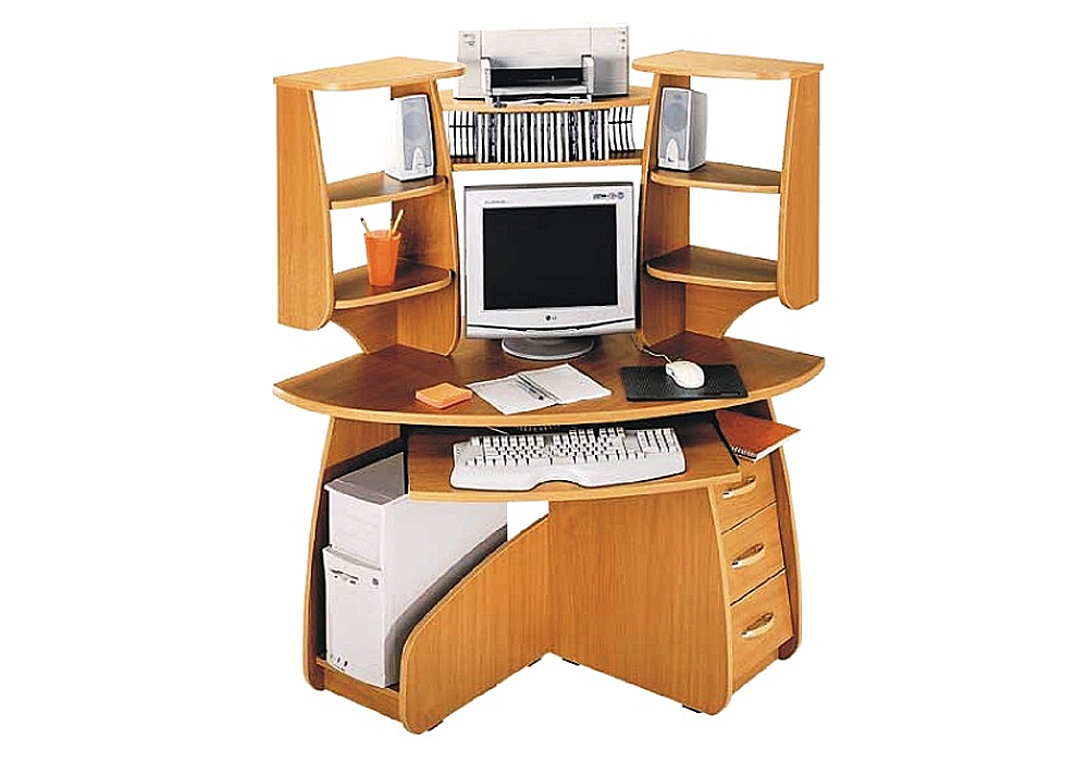 Угловой компьютерный стол Камилла Ника-Мебель, Тип Угловой