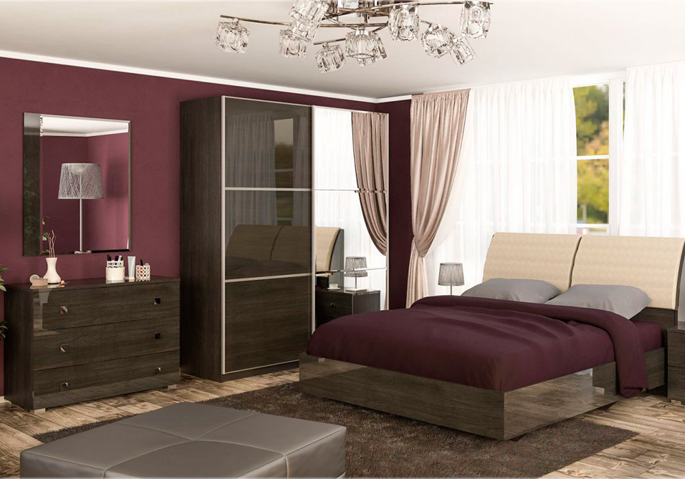 Спальня Лондон Мебель-Сервис, Материал ДСП, Размеры спального места 160х200 см
