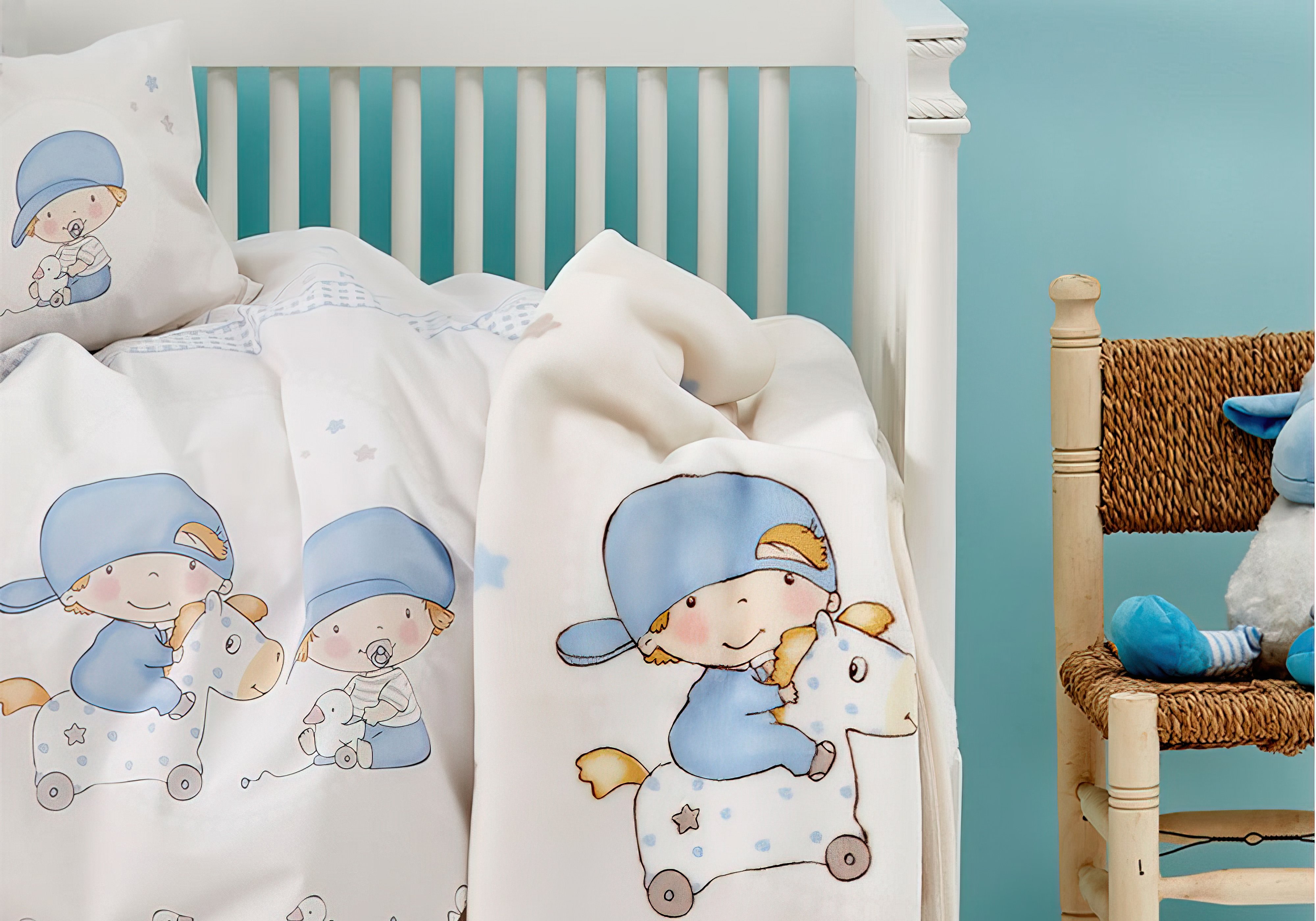 Комплект детского постельного белья Baby Boys Karaca Home, Количество спальных мест Полуторный