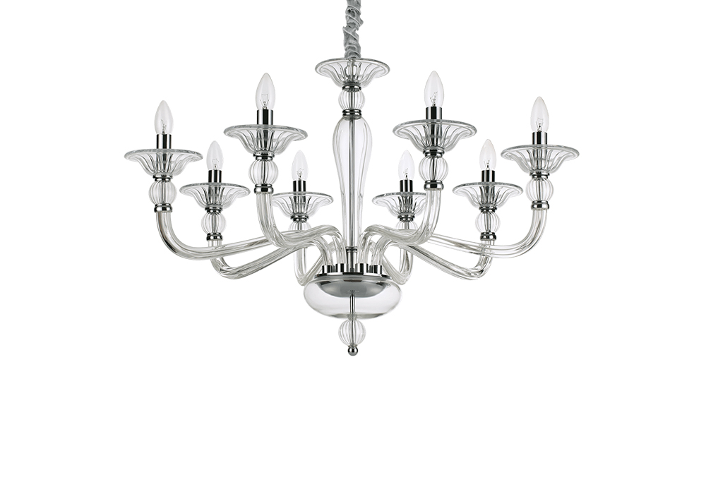 Люстра  DANIELI SP8 Ideal Lux, Тип Подвесная, Источник света Лампа накаливания