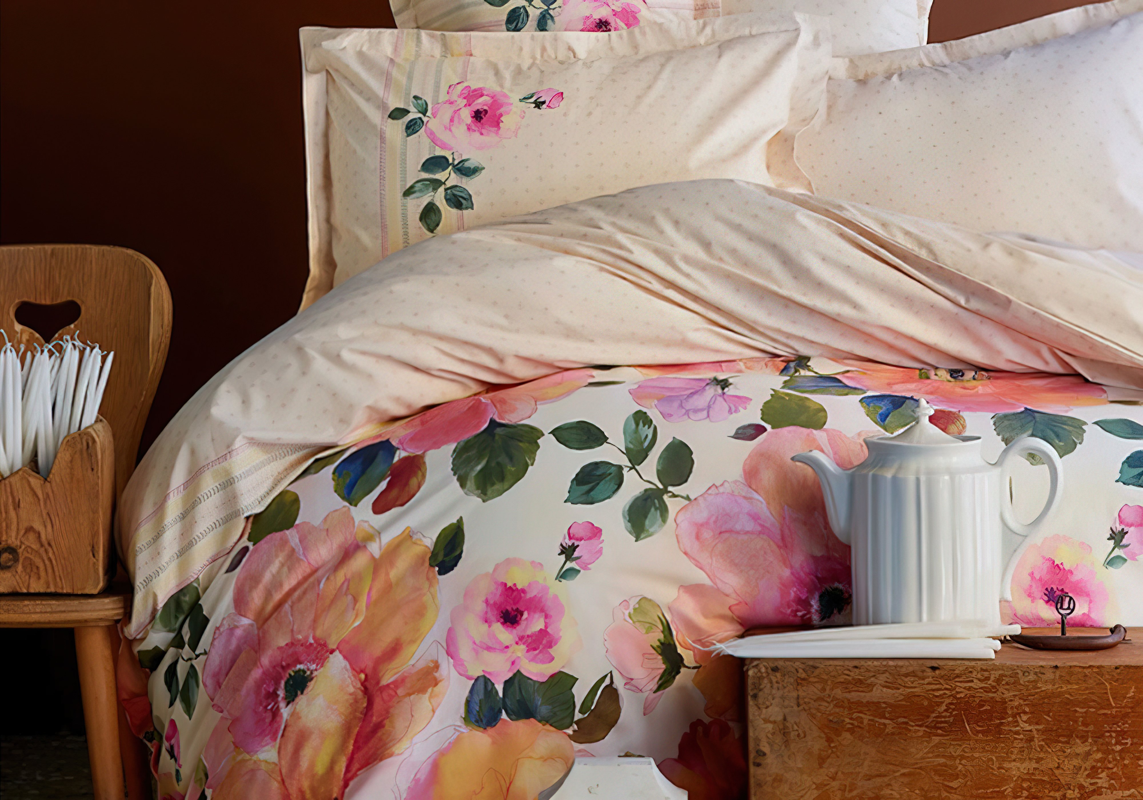 Комплект постельного белья Flame pink Karaca Home, Пол Женщина, Количество предметов Четыре
