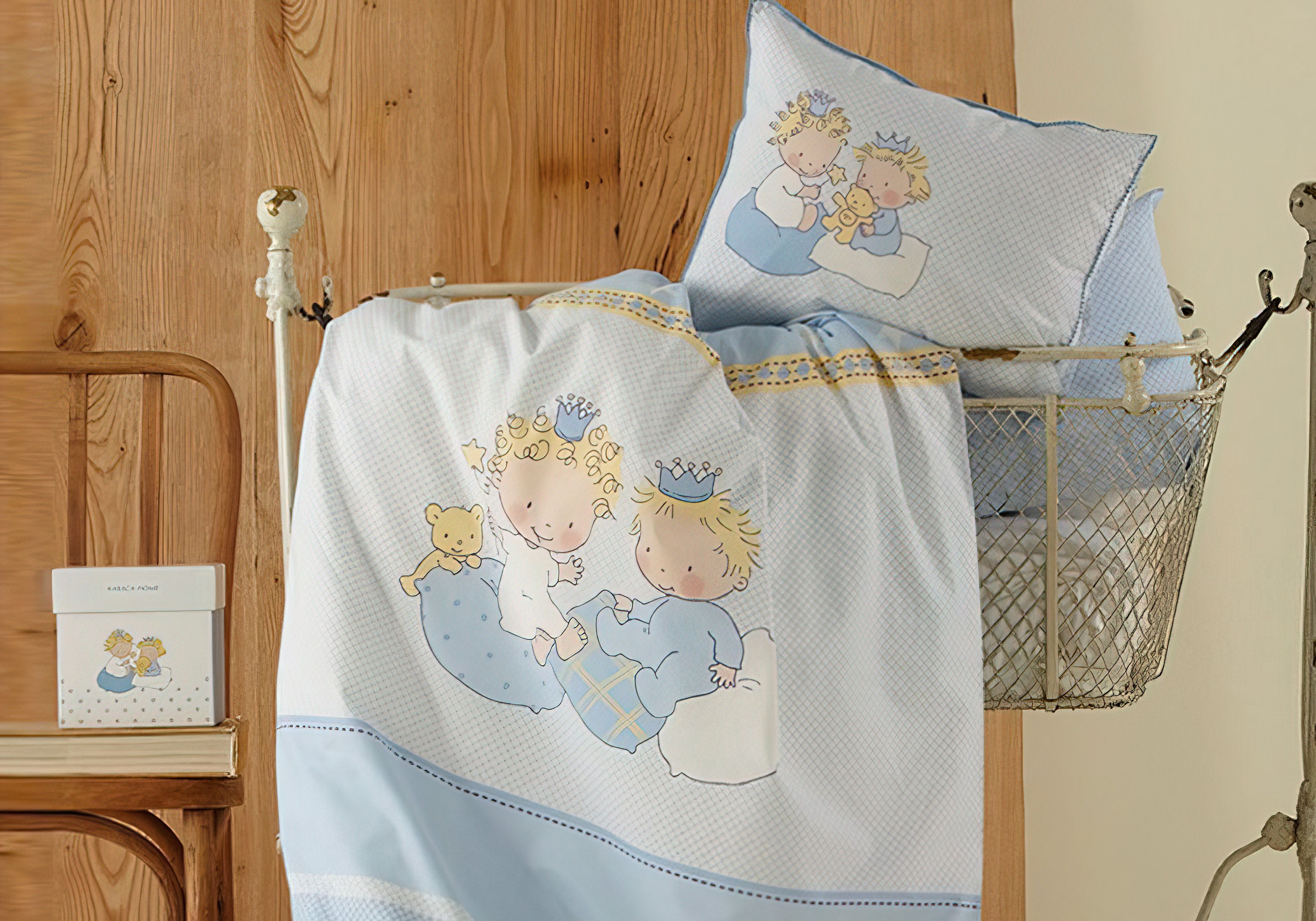 Комплект детского постельного белья "Mini голубое" Karaca Home