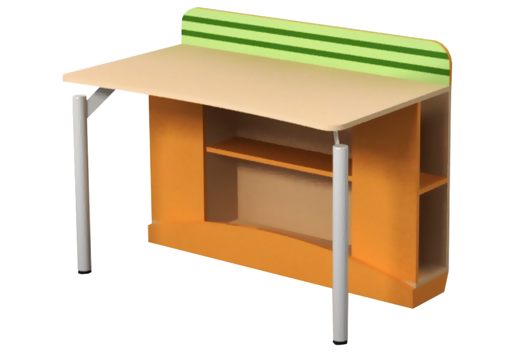 Дитячий письмовий стіл Active Bs-08-2 Доріс, Ширина 125см, Глибина 70см