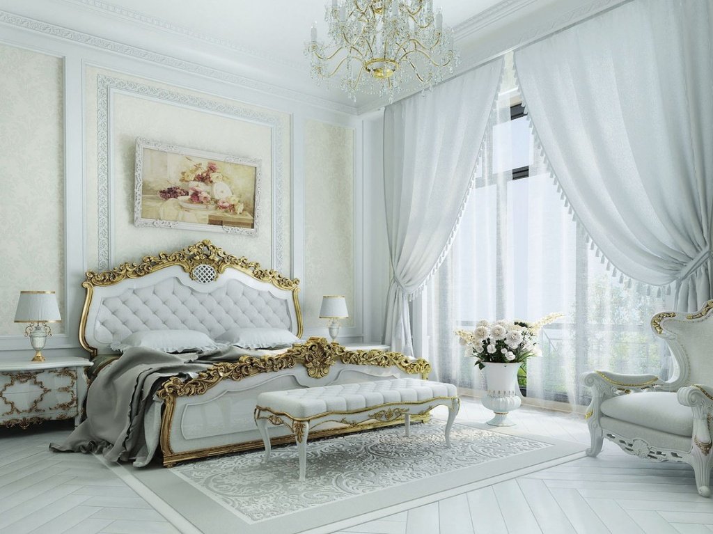 біла спальня